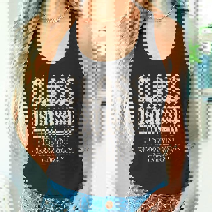 年末の先生は夏休みのエネルギーを与えています タンクトップ