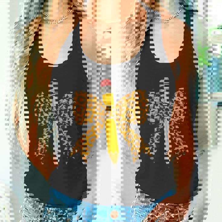 弓鉛筆 ヒョウ柄 初日 新学期 タンクトップ