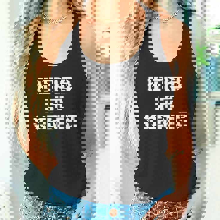 引退した生命科学者 面白い 長袖tシャツ タンクトップ