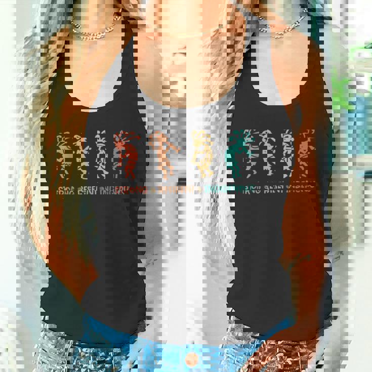 強靭で弾力性のある先住民のココペリ タンクトップ