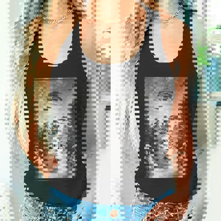 怖い猫 エイリアン Ufo 宇宙愛好家 面白い タンクトップ