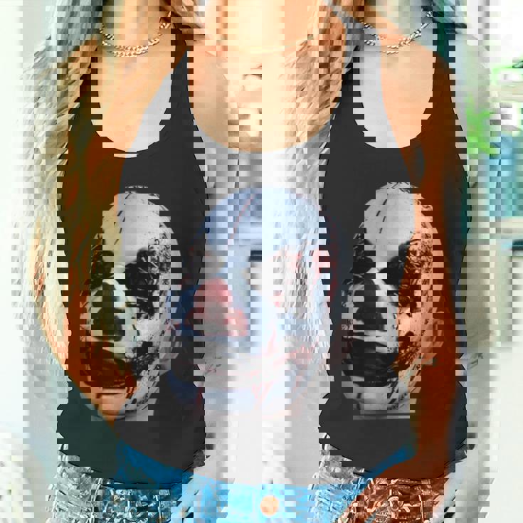 怖い顔 タンクトップ