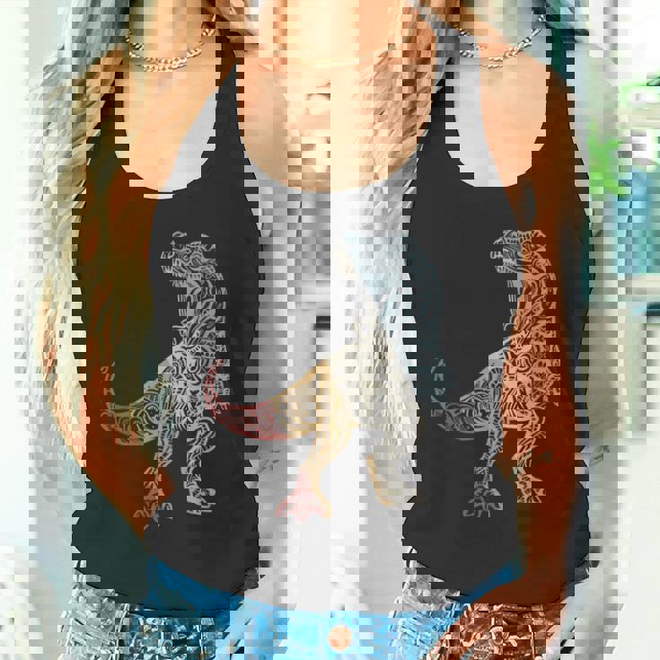 恐竜 レトロスタイル ビンテージ タンクトップ