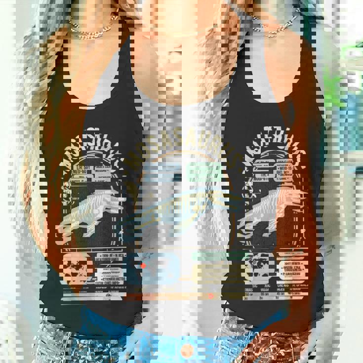 恐竜の事実 モササウルスの科学と解剖学のギフト タンクトップ