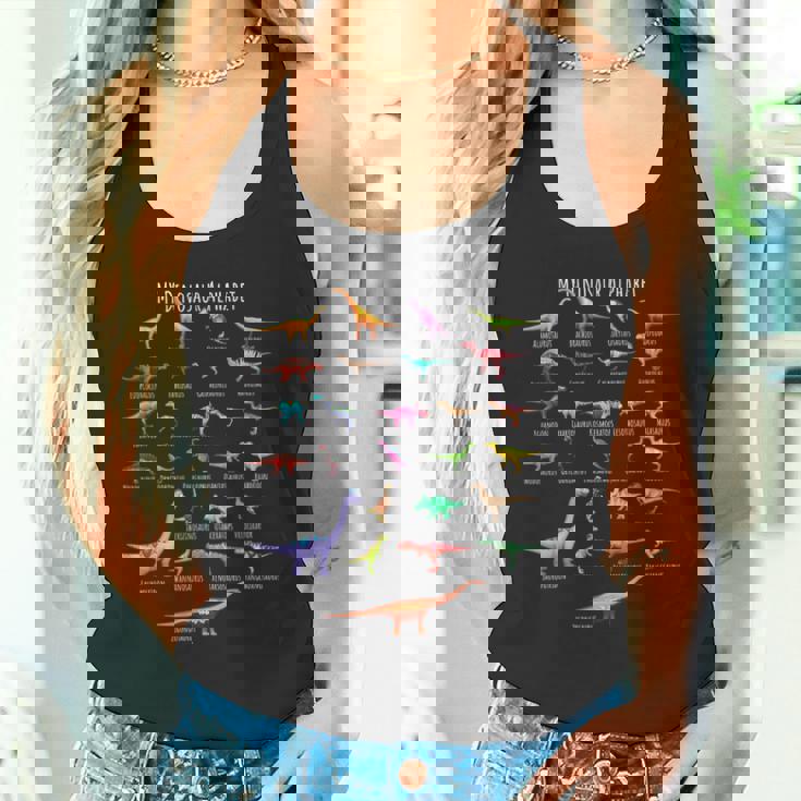 恐竜の種類 アルファベット A-Z Abc 恐竜 タンクトップ