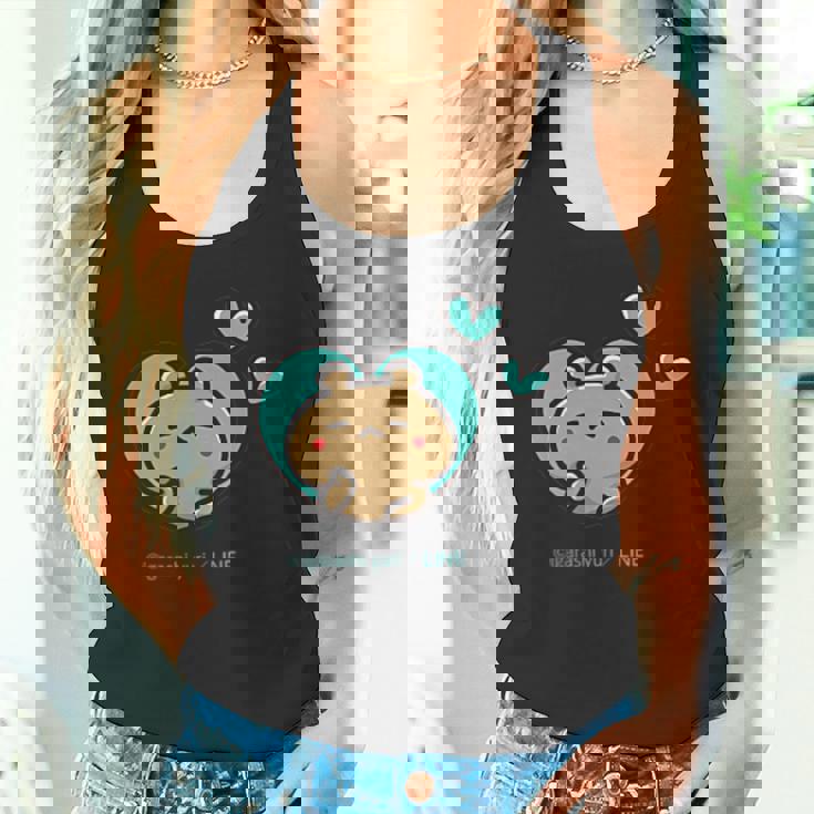 愛しすぎて大好きすぎる。ペアデザイン２くま タンクトップ