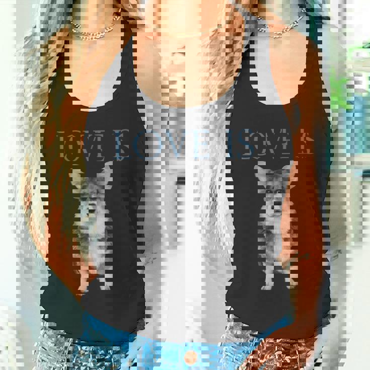 愛はコーギー タンクトップ