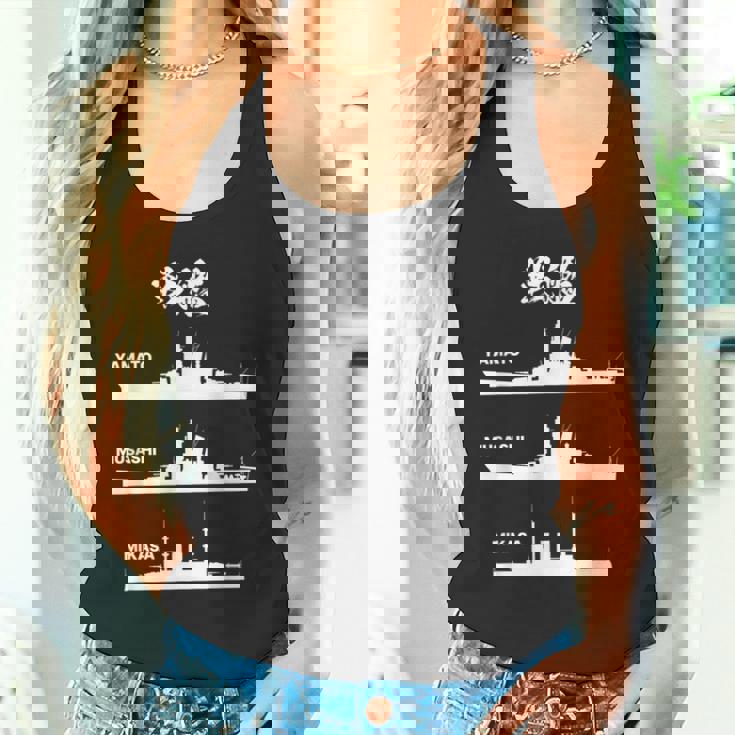 戦艦【大和 武蔵 三笠】軍艦 シルエット 日本 大日本帝国 海軍 帝国海軍 船 面白い ネタ 文字入り ウケ狙い タンクトップ