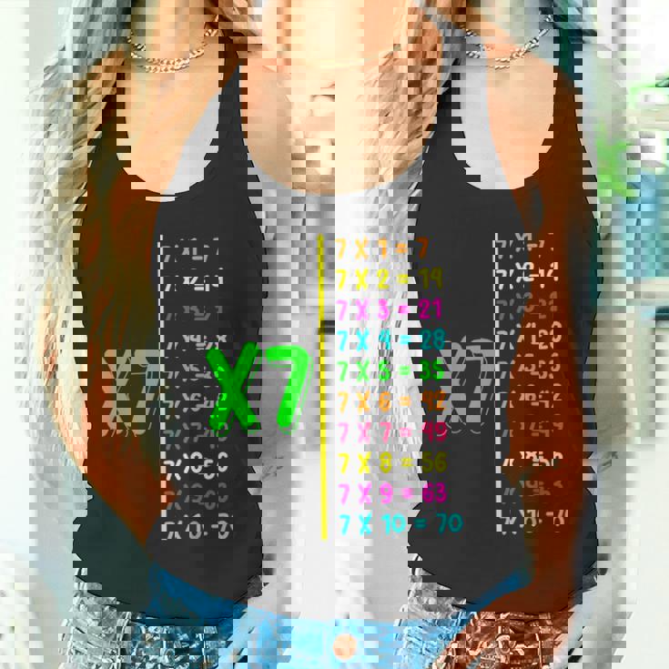 掛け算表7 小学生 算数の日 キッズ 男の子 タンクトップ