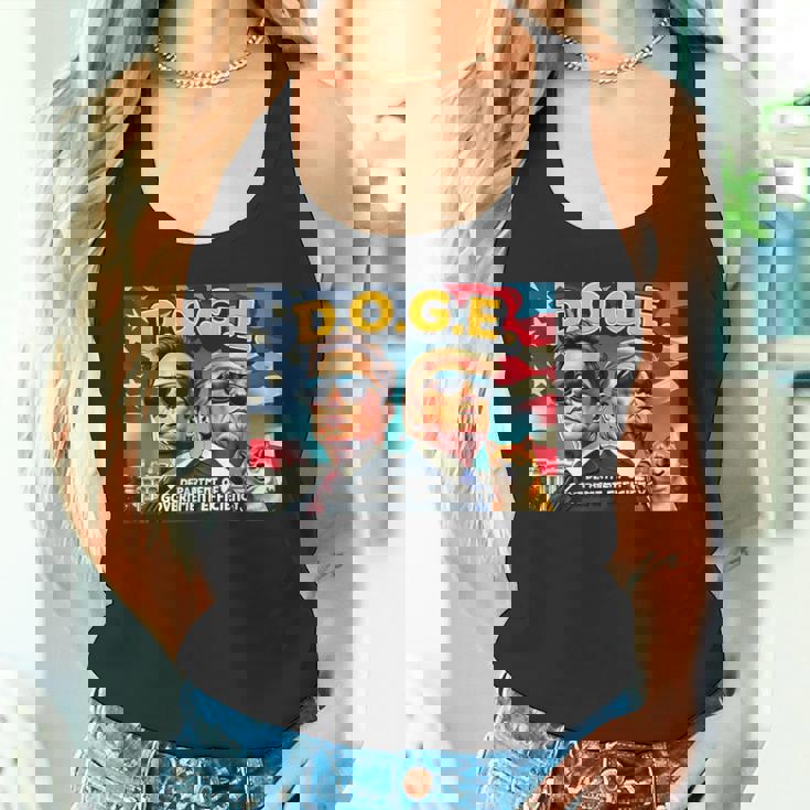 政府効率省 イーロン・マスク・ドナルド・トランプ タンクトップ