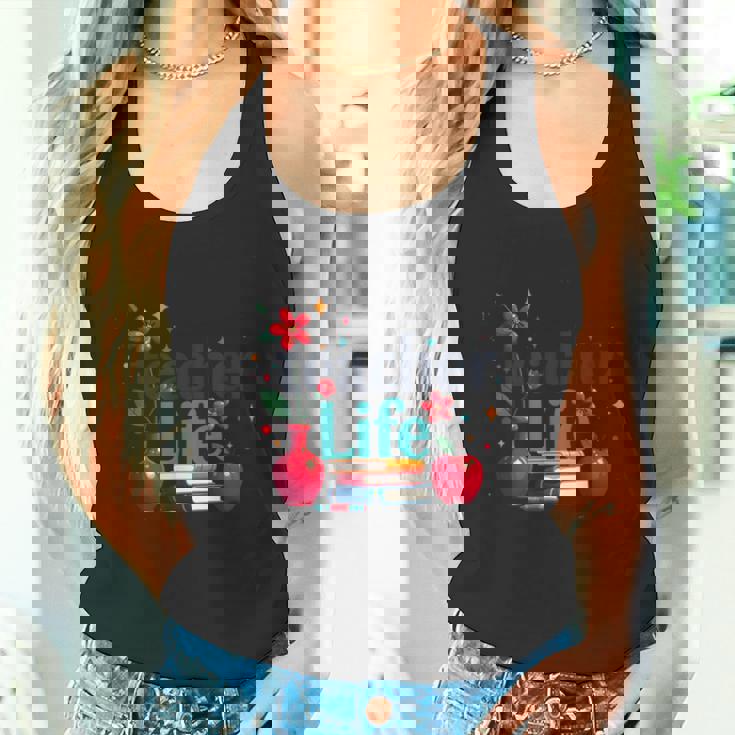 教師 生活 花 教室 感謝 教育 タンクトップ