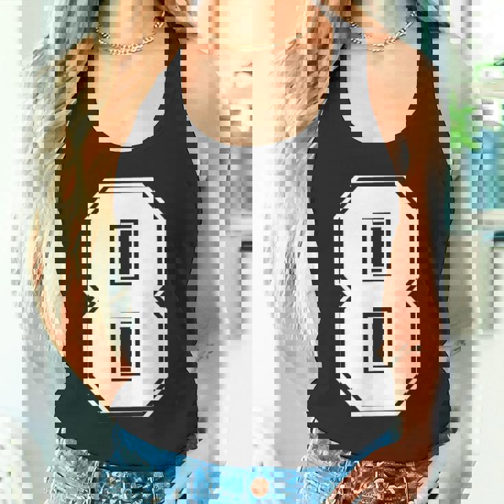 数字 8 スポーツジャージ ラッキーナンバー タンクトップ