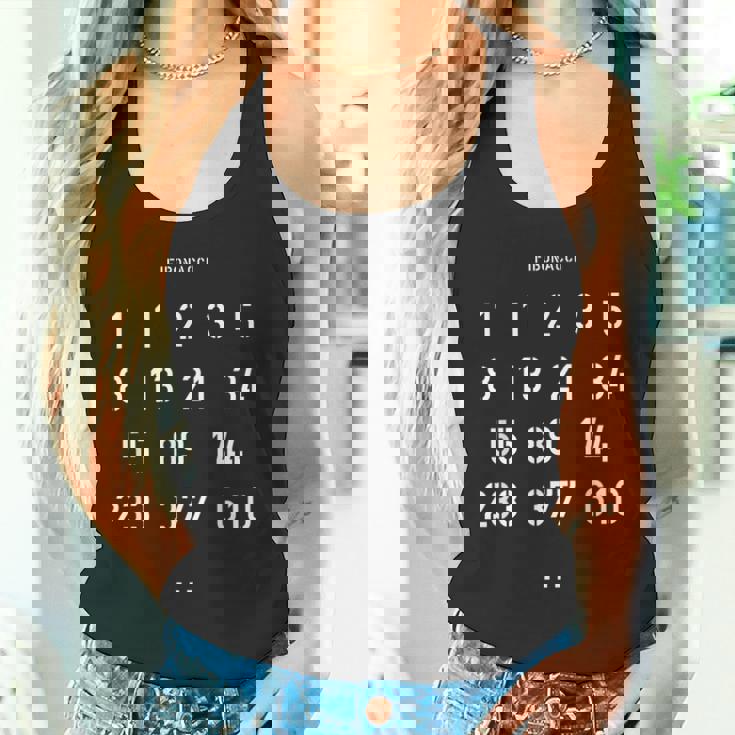 数字デザイン フィボナッチのエピソード タンクトップ