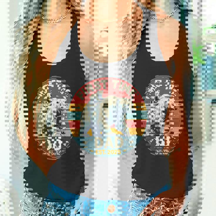 新しいお父さんと赤ちゃん熊の初めての父の日エスト2025 タンクトップ