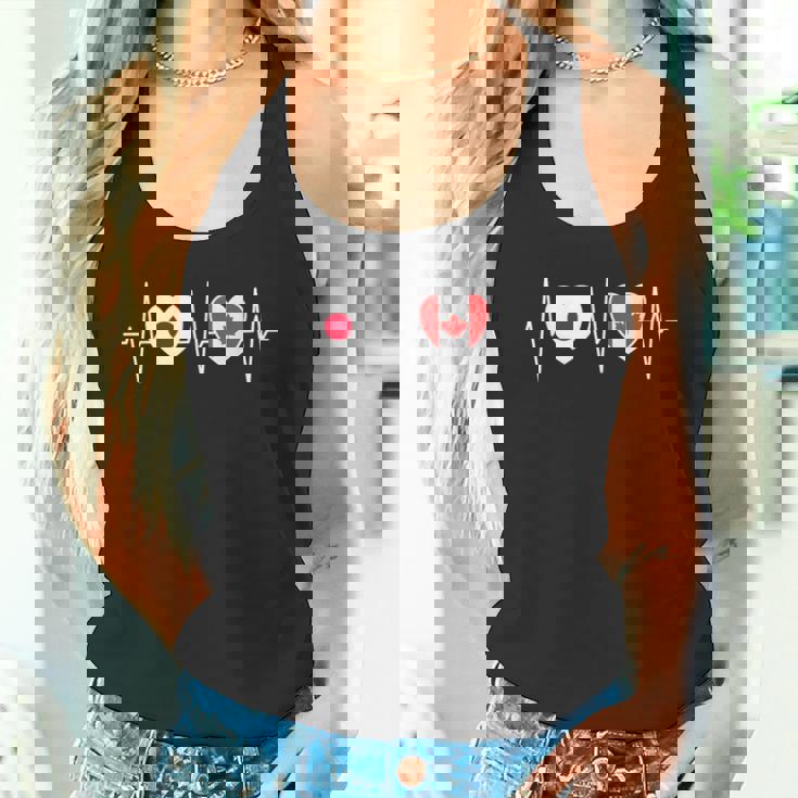 日本とカナダ カナダ国旗 国旗 タンクトップ