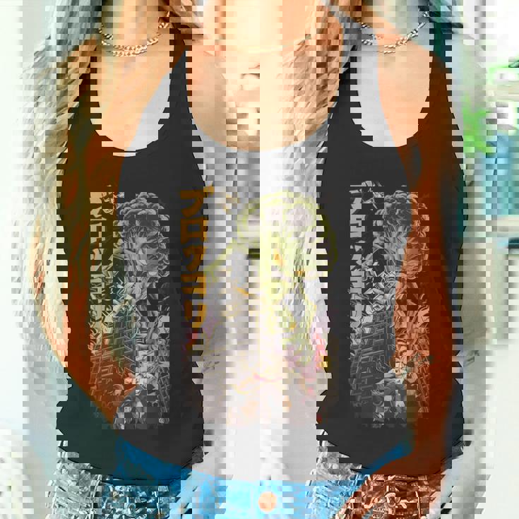 日本の怪獣映画 怪獣 野菜 ブロッコリー アニメ タンクトップ