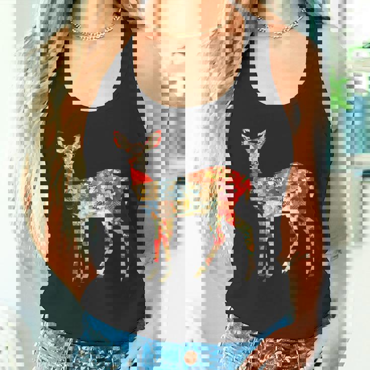 日本の折り紙 奈良鹿日本ファン向け 奈良鹿 タンクトップ