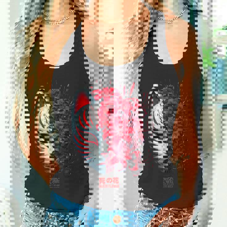 日本の百合 アニメ 花 蜘蛛 恋人 美学 オタク タンクトップ