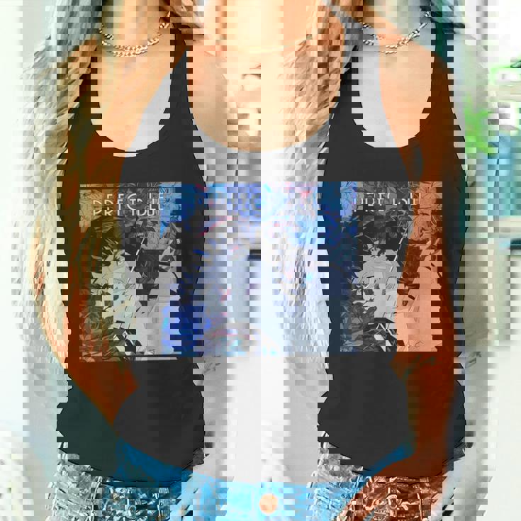 日本アニメ ガール パーフェクトブルー タンクトップ