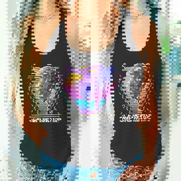 日本相撲 レトロベイパーウェイブ90s 相撲リンガー タンクトップ