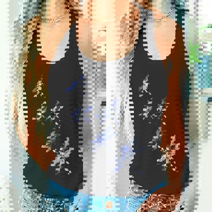 日本美絞り絞り染めトンボ タンクトップ