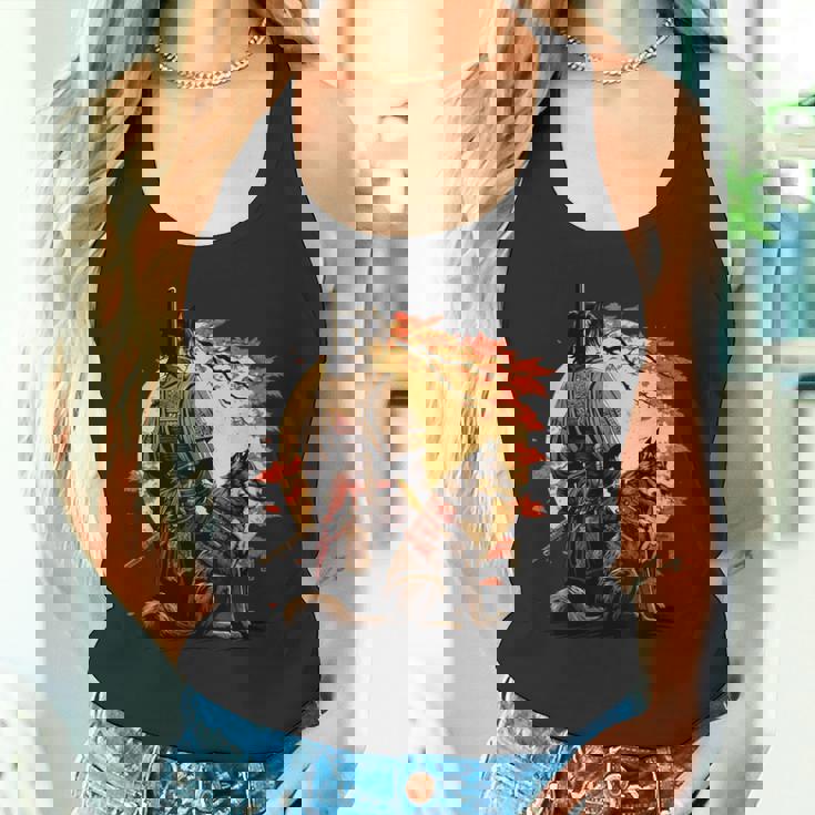 日本美術 忍者 浮世絵 アニメ風 侍 改 健 タンクトップ