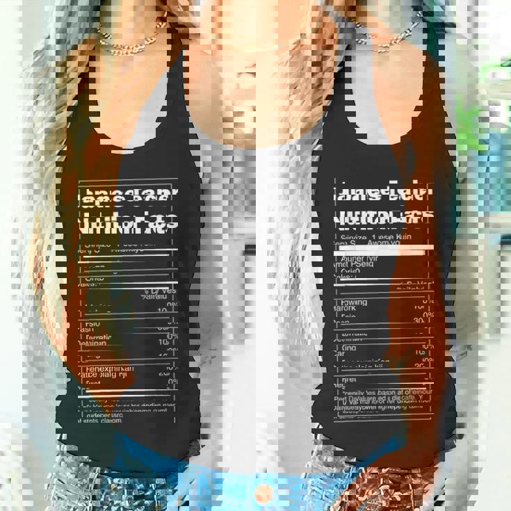 日本語 おもしろ栄養 日本教師 タンクトップ