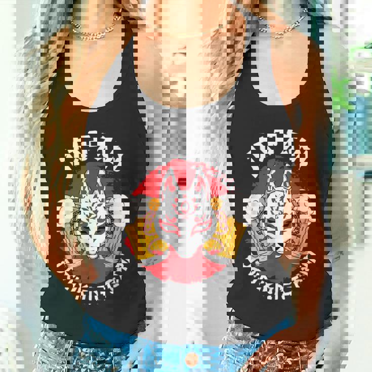 日本酒チーム ビール お酒 パブ パーティー きつね マスク 旗 タンクトップ