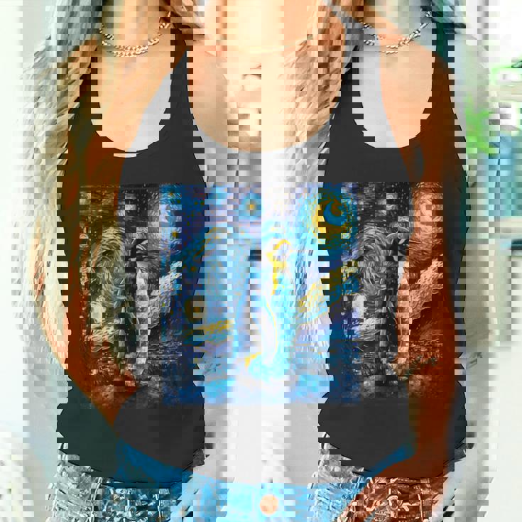 星月夜 ヴィンセント・ヴァン・ゴッホ 絵画 ペンギン タンクトップ