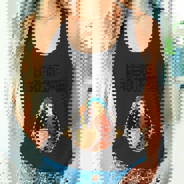 最高のバードアート メンズ レディース バードウォッチャー タンクトップ