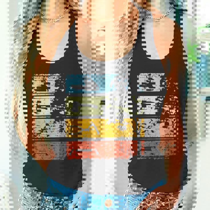 木こり ヴィンテージ チェーンソー 森林労働者 森林 タンクトップ