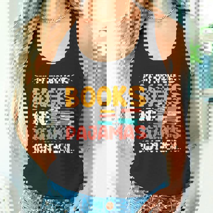 本やパジャマが関係するなら、おもしろい本好きの言葉 タンクトップ