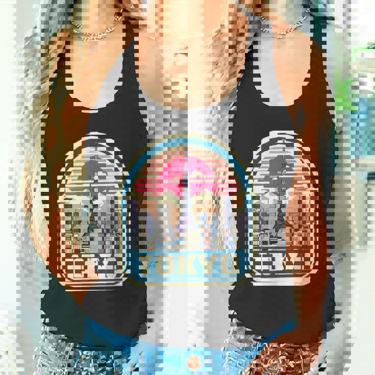 東京シティスカイライン ヴィンテージ 日本土産 レトロカラー タンクトップ