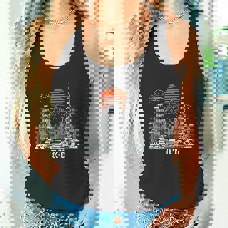 東京スカイライン 日本 富士山 ランドマーク 東京タワー お土産 タンクトップ