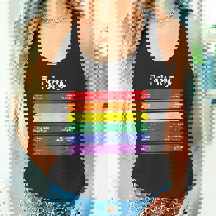 東京プライド レインボーフラッグ カラー メトロ鉄道 Lgbtq タンクトップ