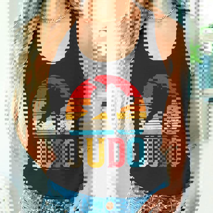 柔道投げ レトロ 日本の格闘技 柔道家 ファイター ギフト タンクトップ