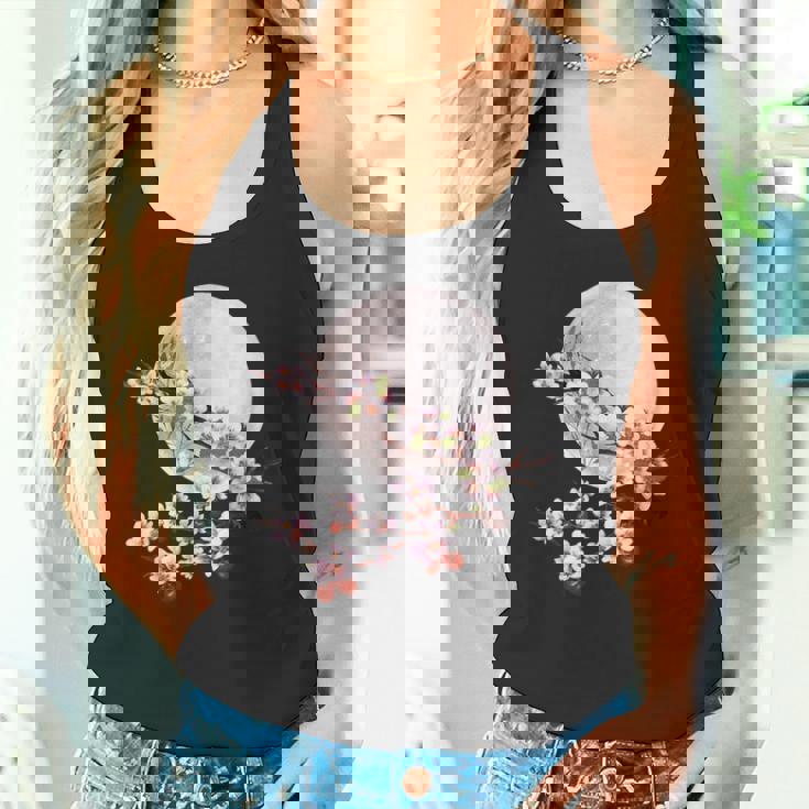 桜 花 満月 さくら 日本文化 タンクトップ