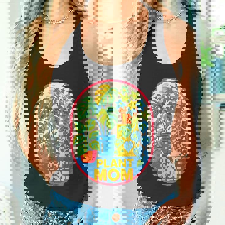 植物 ママ イラスト ポトス モンステラ 観葉植物愛好家 タンクトップ