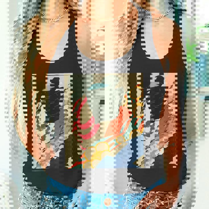 歌舞伎 かぶき 役者 日本美術 浮世絵 役者絵 名取春仙 七世松本幸四郎 梅王 タンクトップ