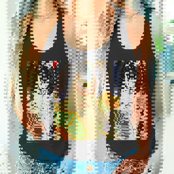 歌舞伎 かぶき 役者 日本美術 浮世絵 役者絵 名取春仙 六世坂東彦三郎 舎人松王丸 タンクトップ