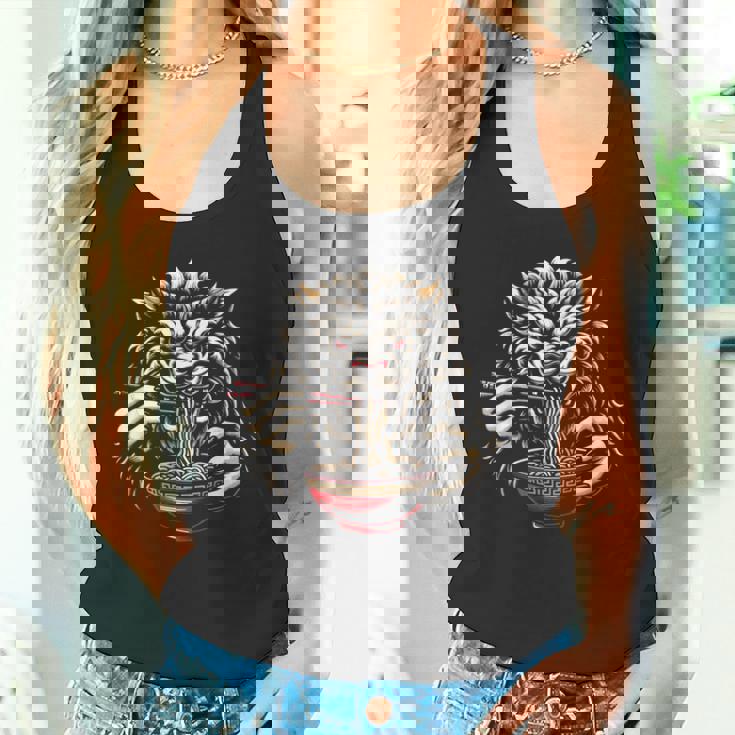 沖縄ジャパン シーサー ガーディアン ライオン ラーメン 沖縄土産 タンクトップ