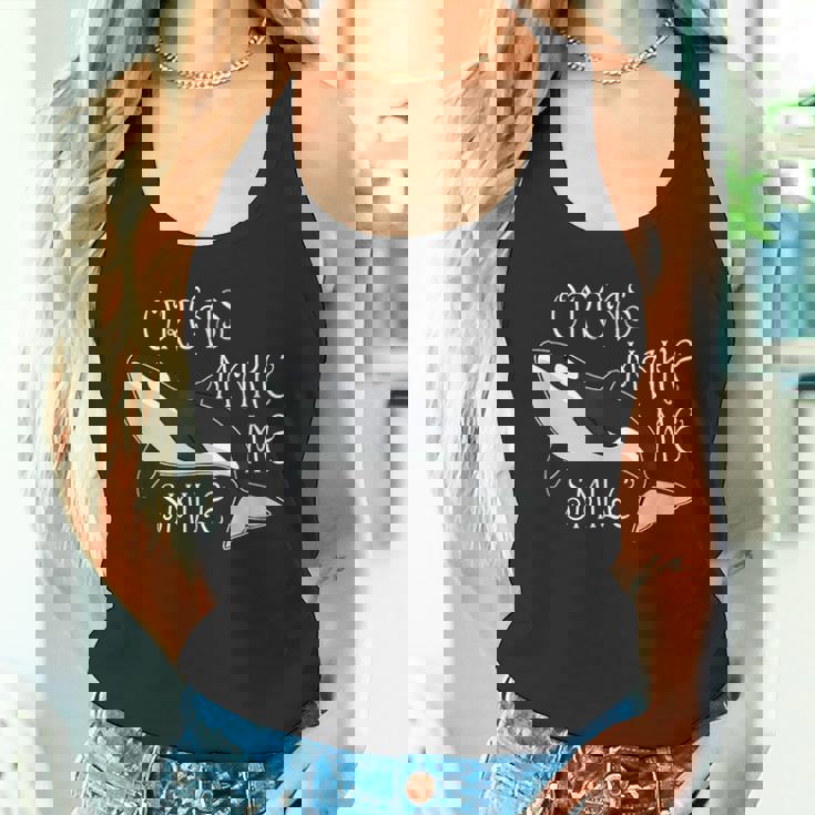 海の動物 シャチ クジラ 海の動物 タンクトップ