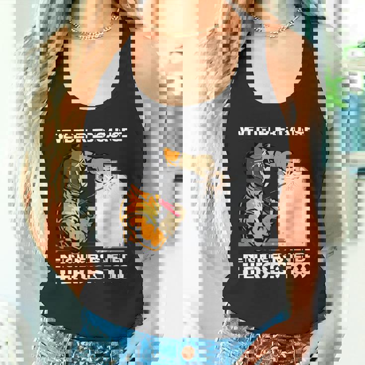 溶接工エンジニアにはヒーローが必要だから 面白すぎる溶接 タンクトップ