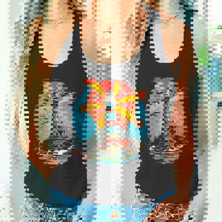 灯台 シーサイド ハウス セーリング 海 ビーチ ボート タンクトップ