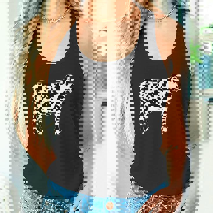 牛柄の服 牛柄 タンクトップ