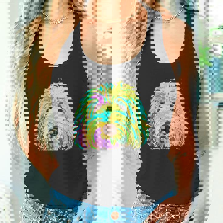 犬 カラフル ラブラドゥードル タンクトップ