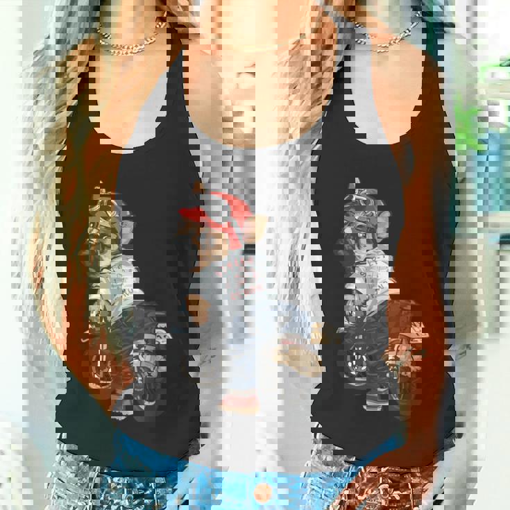 犬 おもしろ バイク オートバイ ライダース バイカー 面白い いぬ タンクトップ