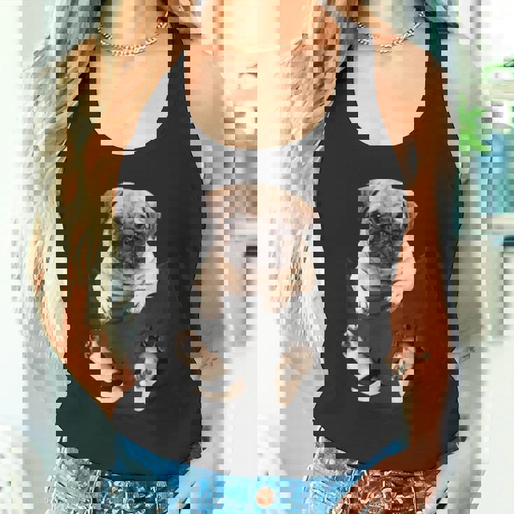 犬好き ギフト パグ イン バッグ タンクトップ