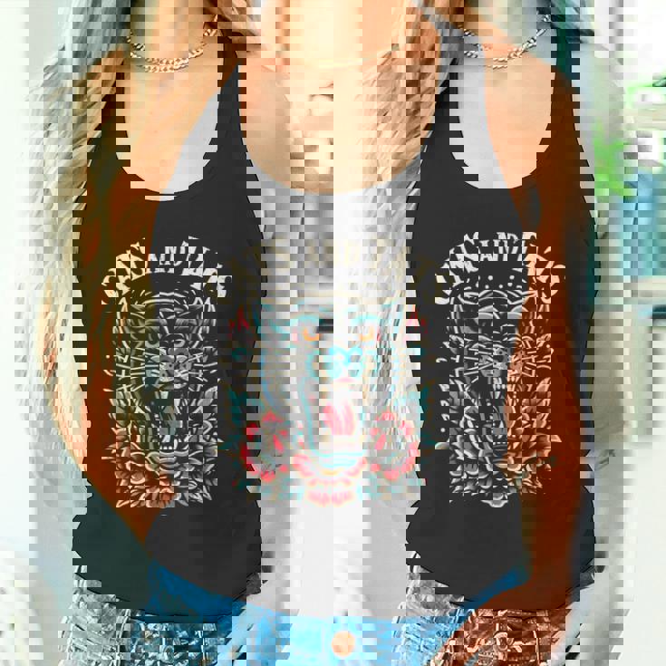 猫 タトゥー トラディショナル タトゥー アーティスト インク タトゥー師 ヴィンテージ タンクトップ