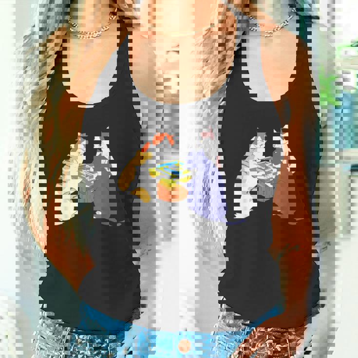 猫 ネコ 麻雀 面白いtシャツ 文字入り メンズ おもしろ 面白い 服 おもしろグッズ ネタ 雀士 タンクトップ